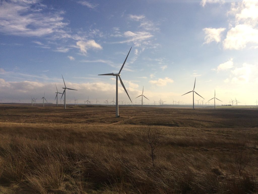 geology and peat windfarm
